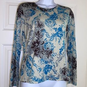 Style & Co. Collection // Petite Cream Blouse With Beautiful Design